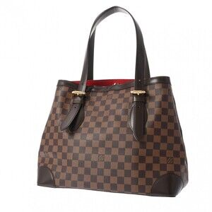 Louis Vuitton Tote Damier Handbag Brown Canvas Hampstead